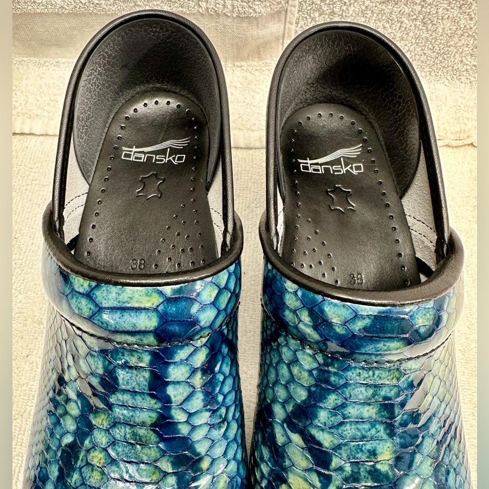 Dansko Professional Python print Patent Leather C… - image 6